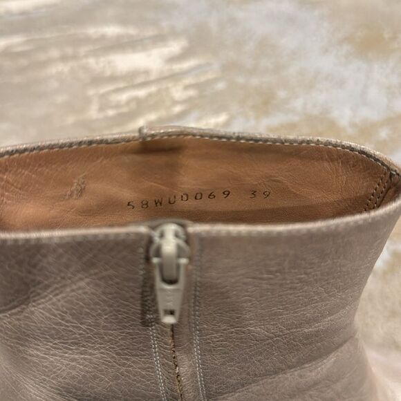 Maison Martin Margiela Women 39 US 8 Zip Boots Booties Low Ankle Grayish tan - Picture 6 of 8